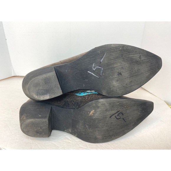 Passions Woman Turquoise Colt Boots Size 10 - Picture 15 of 16